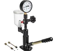 VEVOR Probador de Inyector de Combustible Diésel de 0-600 bar / 0-8.000 psi, Probador de Boquilla de Inyector Diésel con Indicador de Escala Dual para Ajustar La Presión de La Boquilla del Inyector