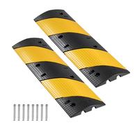 VEVOR Protector de Cables para Suelo 1000 mm 2 Canales Rampa de Protección de Cable Capacidad de Carga de 9979 kg con Tornillos de Expansión, para Caminos de Entrada de Grava, Hormigón, 2 Piezas