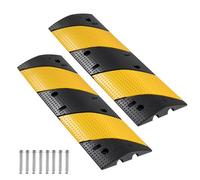 VEVOR Protector de Cables para Suelo 1000 mm 2 Canales Rampa de Protección de Cable Capacidad de Carga de 9979 kg con Tornillos de Expansión, para Caminos de Entrada de Grava, Hormigón, 2 Piezas