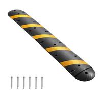 VEVOR Protector de Cables para Suelo 1830 mm 2 Canales Rampa de Protección de Cable Capacidad de Carga de 9979 kg con Tornillos de Expansión, para Caminos de Entrada de Grava, Hormigón, 1 Pieza