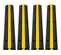 VEVOR Protector de Cables para Suelo Carga de 8164 kg Pasacables Suelo 102 x 15,5 x 3 cm Canaleta Cables Suelo el Reductor de Velocidad para Protección de Cables Eléctricos