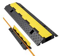 VEVOR Protector de Cables para Suelo de 1 Canal de 7 x 5 cm, Rampa de Protección de Cable Carga de Capacidad de 9979 kg, Rampa de Caucho para Interiores, Exteriores, Hogar, Oficina, Almacén, 1 Pieza