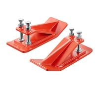 VEVOR Protector de Cucharón de Tractor 2 Piezas Protector de Cubo para Tractor de Acero con Tuercas y Pernos Accesorio para Cucharón para Nieve, Remoción de Hojas, Esparcimiento de Grava, Naranja