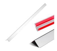 VEVOR Protector de Esquinas de Pared de Acero Inoxidable, 38 x 38 x 1217 mm, Borde de Acero Inoxidable 304 en Ángulo de 90 Grados para el Hogar, la Oficina, con Cinta Adhesiva de 3 m, 10 uds