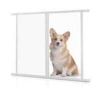 VEVOR Protector de Puerta para Caravana, Rejilla de 660,4 x 609,6 x 10 mm, Malla Transpirable Reforzada Protección de Entrada para Caravanas de Aleación de Aluminio para Mascotas, Color Blanco