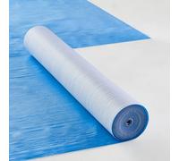 VEVOR Protectora de Alfombras 25,6x1 m Protector de Pisos y Superficies Fácil de Cortar Instalación Simple Rollo de Película de Tela de Fibra para Protección de Pisos de Construcción Renovación, Azul