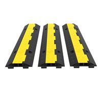 VEVOR Protectores de cables de goma de resistencia, cubiertas protectoras de cordones de tubería, rampas de protección de piso, bache de velocidad, 3 paquetes, 2 , 11000 libras