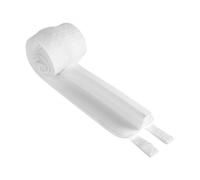 VEVOR Puente de Cama Kit de Conversión de Cama King de 1905 x 203,2 mm, Relleno de Espacio para Colchón de Cama Ajustable con Correa de Hebilla de Metal Resistente, Espuma Viscoelástica 25D, Blanco