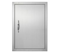 VEVOR Puerta de Acceso a Barbacoa Puerta de Cocina Exterior Simple de 45,7x61 cm Puerta Empotrada de Acero Inoxidable con Manija Empotrada para Isla de Barbacoa, Estación de Parrilla, Armario Exterior