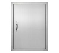 VEVOR Puerta de Acceso a Barbacoa Puerta de Cocina Exterior Simple de 508x686 mm Puerta Empotrada de Acero Inoxidable con Manija Empotrada para Isla de Barbacoa, Estación de Parrilla, Armario Exterior