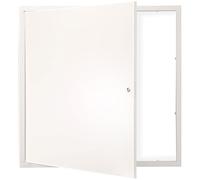 VEVOR Puerta de Acceso de Acero Galvanizado Puerta de Inspección Apertura 411x411 mm a 165° Fácil de Pintar Superficie Mantenimiento Panel de Acceso con Cerradura para Cubierta de Conducto Suelo