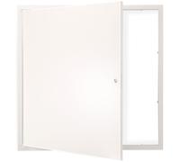 VEVOR Puerta de Acceso de Acero Galvanizado Puerta de Inspección Apertura 411x411 mm a 165° Fácil de Pintar Superficie Mantenimiento Panel de Acceso con Cerradura para Cubierta de Conducto Suelo