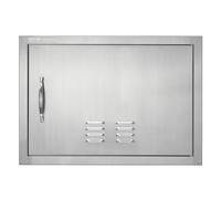 VEVOR Puerta de Acceso a Barbacoa Puerta de Cocina Exterior Simple de 610x432 mm Puerta Empotrada de Acero Inoxidable con Manija Empotrada para Isla de Barbacoa, Estación de Parrilla, Armario Exterior