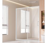 VEVOR Puerta de Ducha Semi-sin Marco de 1459-1499x1778mm con Vidrio de 6mm Cromo