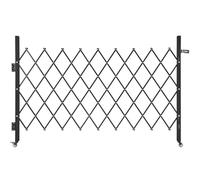 VEVOR Puerta de Seguridad Plegable Individual, Puerta Retráctil de Tijera de Acero 190 x 131 cm con Cerradura y Ruedas Giratorias de 360° para Seguridad de Entrada, Garaje, Almacén y Piscina