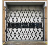 VEVOR Puerta de Seguridad Plegable Simple Acabado en Polvo 2x2,28 m con Ruedas