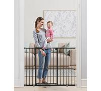 VEVOR Puerta para Bebés y Mascotas, Ancho Ajustable de 65 a 121,9 cm, Negro