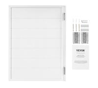 VEVOR Puertas Batientes para Cafetería, Puertas Individuales 805 x 28 x 1060 mm con Bisagras y Kit de Herrajes, Diseño Cuadrado de Madera de Pino para Pasillo, Cocina, Bar, Entrada de Pub, Blanco