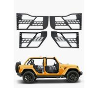 VEVOR Puertas Tubulares, 4 Puertas, Estilo Caza, con Bisagras Resistentes y Pestillo OE, con Almohadillas de Goma y Tubo Acero Reforzado, Aptas para Jeep Wrangler JK 2007-2018, 910 x 473 x 92 mm