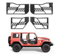 VEVOR Puertas Tubulares para Jeep, 4 Puertas de Medio Tubulares Delanteras y Traseras de Acero, Compatibles con Jeep Wrangler JK JKU Unlimited 2007-2018, para Todoterreno con Bolsa de Almacenamiento