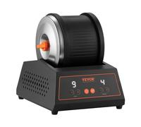 VEVOR Pulidora Eléctrica para Piedra, Carga de 1,81 kg, 4 Niveles de Velocidad, Temporizador de Pulido de 9 Días, Panel de Control Intuitivo, Protección contra Sobrecarga y Adaptador, Color Negro