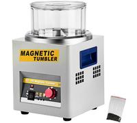 VEVOR Pulidora Magnética para Joyas Kt-185, Pulidora Giratoria para Joyería 180 mm, Pulidora Profesional de Tambor Giratorio Rotación Bidireccional 2000 RPM Pulidor de Joyas con Vaso Magnético