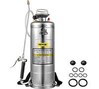 VEVOR Pulverizador a presión de Acero Inoxidable de 8 litros, pulverizador de jardín con válvula y manómetro, Adecuado para casa, jardín, vehículos turísticos, vehículos Especiales, Barcos, Limpieza