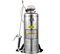 VEVOR Pulverizador de 12 L de Acero Inoxidable, Manual de Bomba, Jardín Reforzado a Presión de 3,3 Pulgadas para Jardinería Doméstica y Limpieza del Suelo