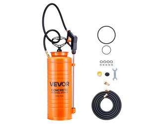VEVOR Pulverizador de Hormigón Industrial, Pulverizador de Acero Inoxidable de Aprox. 13,2 L, Presión 25-60 PSI, Longitud de Lanza de 520 mm, 2 Boquillas de Latón, para Construcción y Jardín
