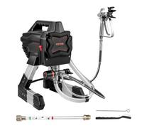 VEVOR Pulverizador de Pintura 650W Máquina Pintura Airless 0,24GPM Pistola de Pulverización Eléctrica sin Aire Presión Máxima 200 Bar 1,1 L/min Punta de 0,43 mm con Manguera de 7,5 m para Pared Mueble