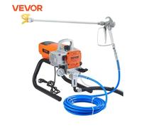 VEVOR-pulverizador de pintura de pared sin aire, Kit de pistola pulverizadora eléctrica, presión de pulverización ajustable, máquina de pulverización de pintura de pared, 1500/1800W 1500W