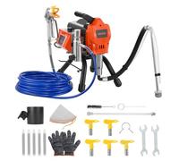 VEVOR Pulverizador de Pintura sin Aire 1500 W 3300 PSI, con Cepillo de Limpieza, Manguera, Tubo de Extensión, Boquillas, Máquina de Pintura Airless para Apartamentos, Instalaciones Industriales