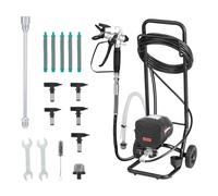 VEVOR Pulverizador de Pintura sin Aire 650 W 3000 PSI, Máquina de Pintura Airless con Carrito, con Cepillo de Limpieza, Manguera, Tubo de Extensión, Boquillas, para Pintar Exteriores, Interiores