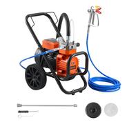 VEVOR Pulverizador de Pintura sin Aire con Diafragma 2000 W, Pulverizador de Pintura Airless con Carro 0,92 GPM, 3300 psi, con Varilla de Extensión, para Pulverización en Interiores y Exteriores