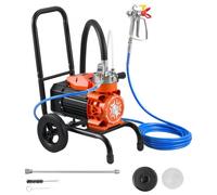 VEVOR Pulverizador de Pintura sin Aire con Diafragma 900 W, Pulverizador de Pintura Airless con Carro 0,48 GPM, 2200 psi, con Varilla de Extensión, para Pulverización en Interiores y Exteriores
