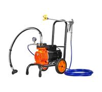 VEVOR Pulverizador de Pintura sin Aire de Eficiencia de 900 W, 1,8 L/min, 1800 PSI con Diafragma, Carrito y Barra de Extensión, Pulverizador de Pintura para Pulverización Interior y Exterior