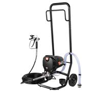 VEVOR Pulverizador de pintura sin aire enrollable 750W 3000psi, pulverizadores de pintura Máquina de pintura en aerosol Sistema de pulverizador de pintura sin aire de alta presión con manguera de 15 m