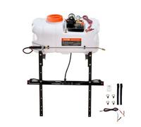VEVOR Pulverizador para ATV UTV 60 L 12 V Bomba Pulverizador de Malezas para Jardín con Tanque de Agua, Rampa de Boquilla, Manguera de 6,1 m, Flujo de Bomba 7 L/min Presión Ajustable 0-72 PSI, Blanco