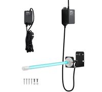 VEVOR Purificador de Aire HVAC, 18 W, Limpiador de Serpentín con Luz Ultravioleta UVC con Imán en Conducto para Conducto de Aire Acondicionado, con 1 Bombilla de Repuesto, 80 x 56 x 435 mm, Negro