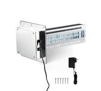 VEVOR Purificador de Aire HVAC para Toda la Casa, 24 W, Luz Ultravioleta UVC en Conducto para Conducto de Aire Acondicionado, 2 Bombillas, Tecnología PCO y Filtración de Carbono, 203 x 177 x 370 mm