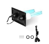 VEVOR Purificador de Aire HVAC para Toda la Casa, 50 W, Luz Ultravioleta UVC para Conducto de Aire Acondicionado, con 2 Bombillas de Repuesto, para Sistemas de Aire Acondicionado, 180 x 110 x 250 mm