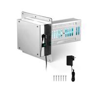 VEVOR Purificador de Aire HVAC para Toda la Casa, 18 W, Luz Ultravioleta UVC en Conducto para Conducto de Aire Acondicionado, 2 Bombillas, Tecnología PCO, con Cable de Alimentación, 203 x 177 x 265 mm