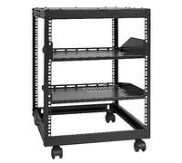 VEVOR Rack de Servidor de Marco Abierto de 12U, Profundidad Ajustable de 23"-40", Rack de Servidor de Red, 4 Postes con Ruedas, sostiene Todos Sus Equipos de Red de TI Módem enrutador de Equipo