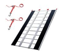 VEVOR Rampa de Carga de Aluminio 3 Piezas 216 x 137,5 cm Rampa de Acceso Capacidad de Carga de 680,4 kg Ligera y Portátil para Motocicleta Todoterreno, Remolque, ATV, UTV, Tractor, Cortacésped