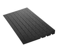 VEVOR Rampa de umbral de Goma, 7,5 cm, Cubierta de Cable de 3 Canales, rampa de umbral sólida, Entrada en ángulo de Goma, Capacidad de Carga Nominal 1000 kg para Silla de Ruedas y Scooter