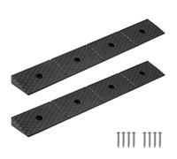 VEVOR Rampa de Goma para Bordillos 2 Piezas Puente de Bordillo Alto de 50,8 mm Carga de 15 T con Depósito de Drenaje, para Sillas de Ruedas, Motocicletas, Coches, Cortacéspedes, Remolques, Negro