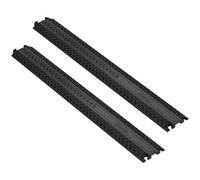VEVOR Rampa de Protección de Cables 3 Piezas 100 x 13 x 2 cm Capacidad de Carga de 907 kg Pasacables de Suelo Robusta Canal de 4 x 1,3 cm para Hogar, Interior, Exterior, Oficina, Almacén, Escuela