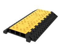 VEVOR Rampa de Protector de Cable 3 Canales Capacidad de Carga 19,958 kg Pasacables Suelo 94,5x50x8 cm El Reductor de Velocidad para Protección de Cables Eléctricos