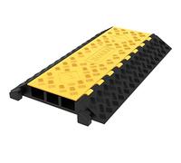 VEVOR Rampa de Protector de Cable 3 Canales Capacidad de Carga 22,046-44,092 Libras Pasacables Suelo 93x49x6.8cm El Reductor de Velocidad para Protección de Cables Eléctricos