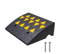 VEVOR Rampa de Umbral Altura 15,2 cm Rampa de Goma para Acera Carga de 15 T Rampa de Acceso para Sillas de Ruedas con Estructura de Malla Estable para Paso Coches Motos Bicicletas 49,1x37x15,2 cm